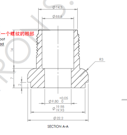 316L空心螺丝和键