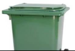 HDPE large trash can